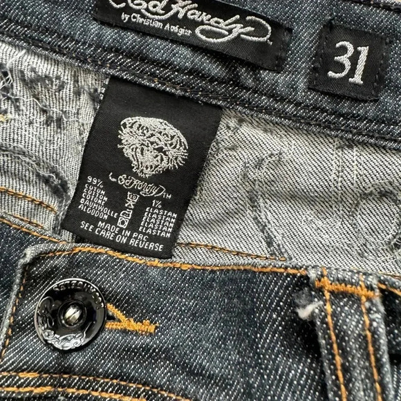 Ed Hardy 31x30 jeans with Skull - Picture 3 of 3